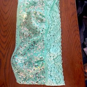 Bralette PINK size S/P like new lace and sequined